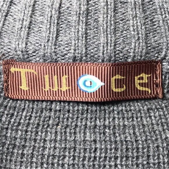 Vintage Y2K Gray Indie Grunge Steampunk Military Style Sweater Jacket / Size: S - Picture 5 of 5